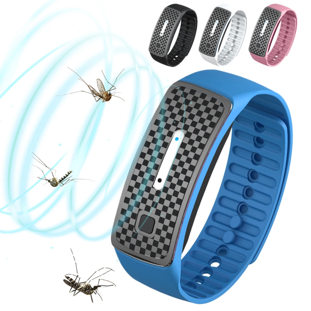 Ultrasonic Mosquito Repellent Bracelet Adjustable Outdoor Wristband