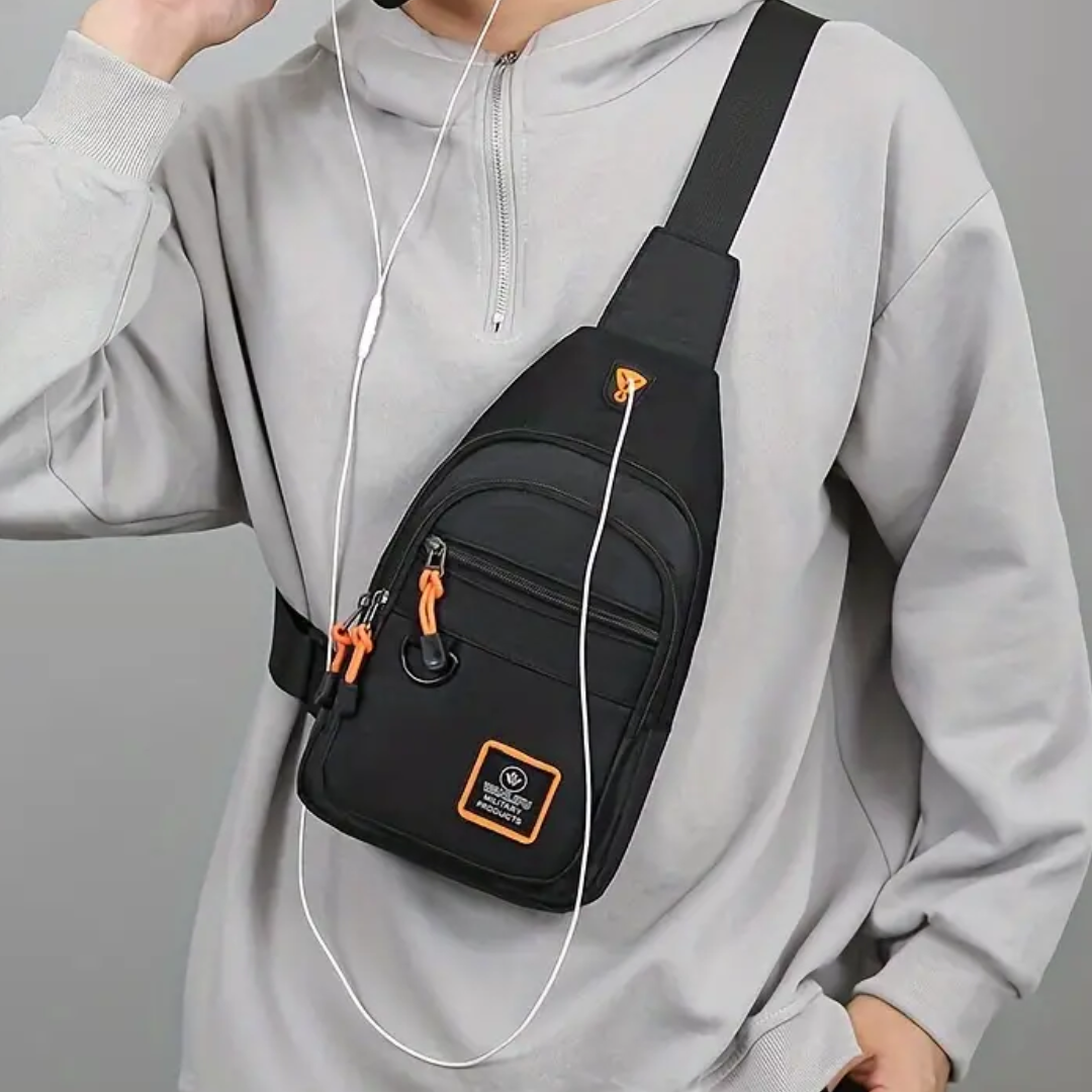 Men’s Shoulder Bag Water Resistant Outdoor Crossbody Sling Pack