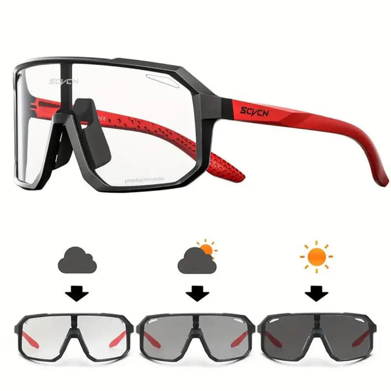 Photochromic Cycling Sunglasses UV Protection Lightweight Sports Eyewear
