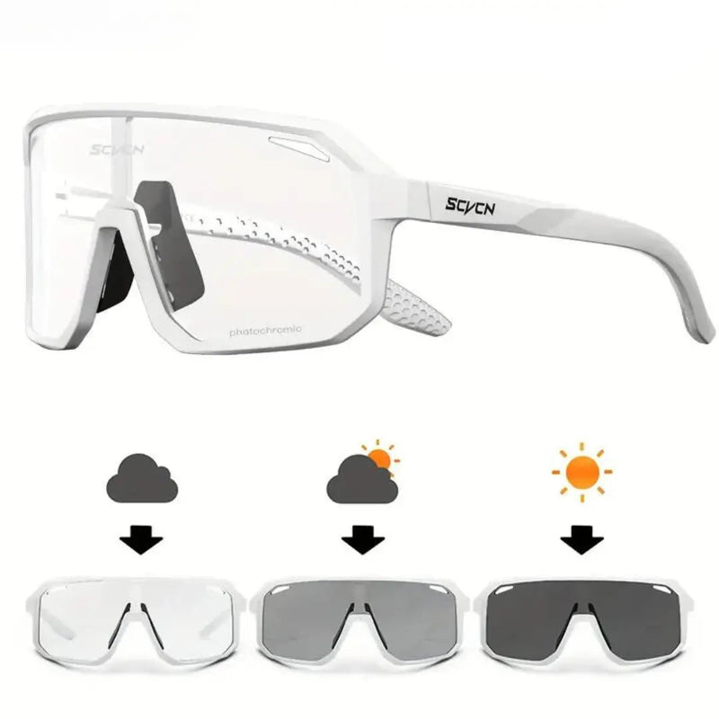 Photochromic Cycling Sunglasses UV Protection Lightweight Sports Eyewear