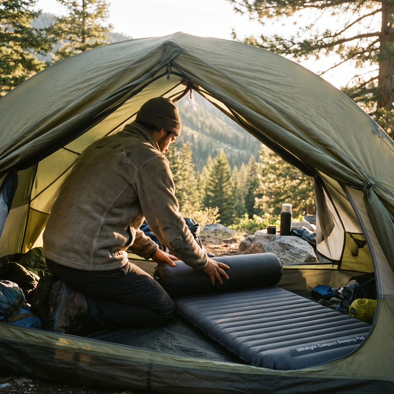 Ultralight Compact Sleeping Pad for Travel & Backpacking