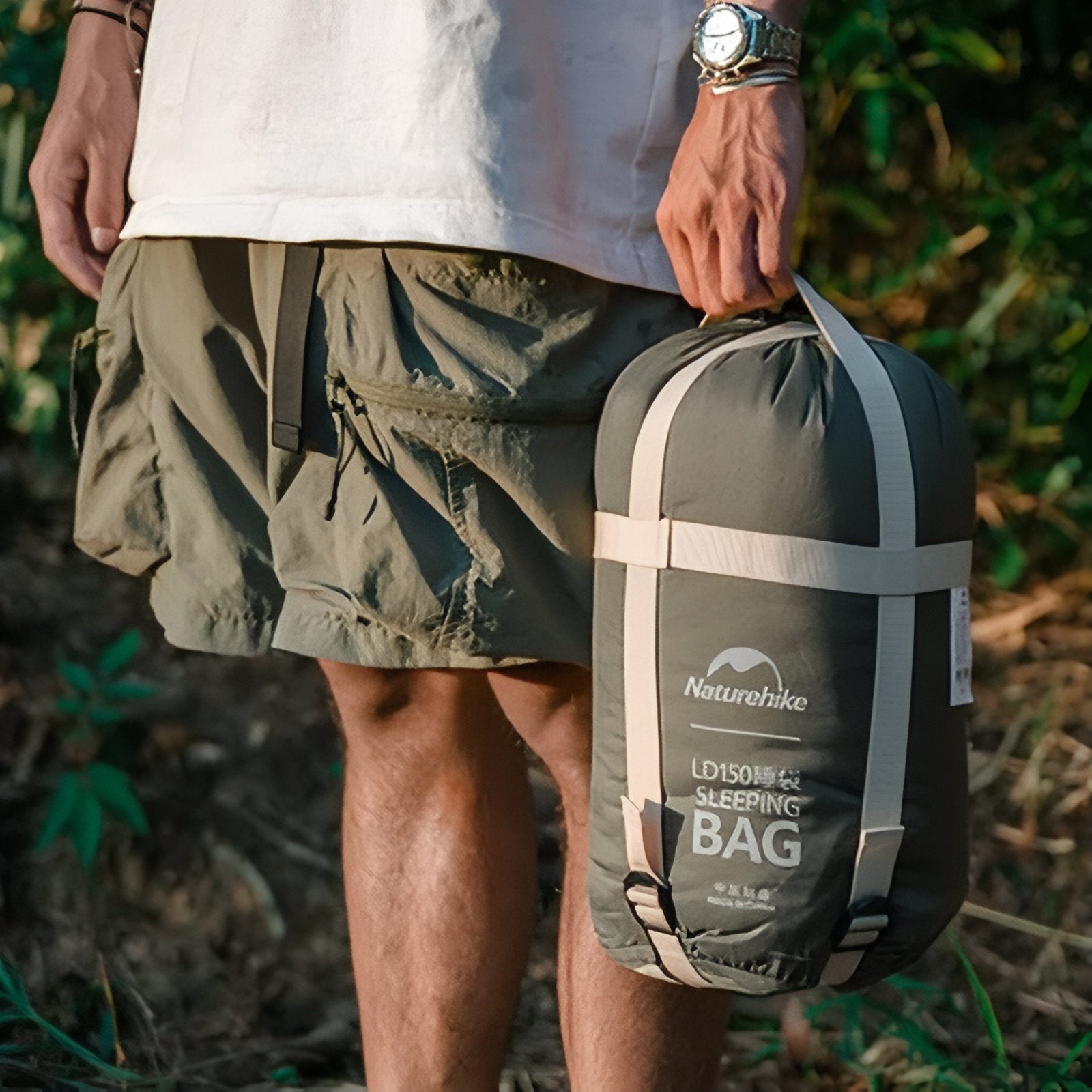 Lightweight Connectable Sleeping Bag Rectangular 4-Season Camping Gear