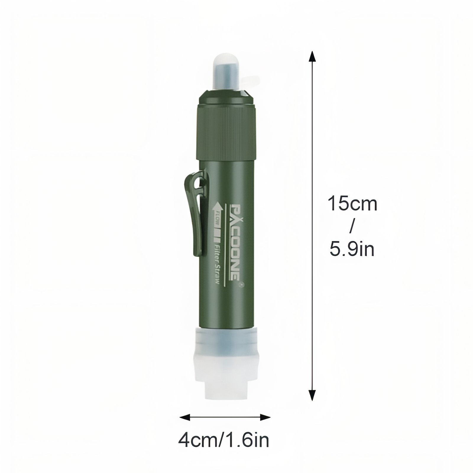 Portable Water Filter Straw Hiking and Camping Survival Gear