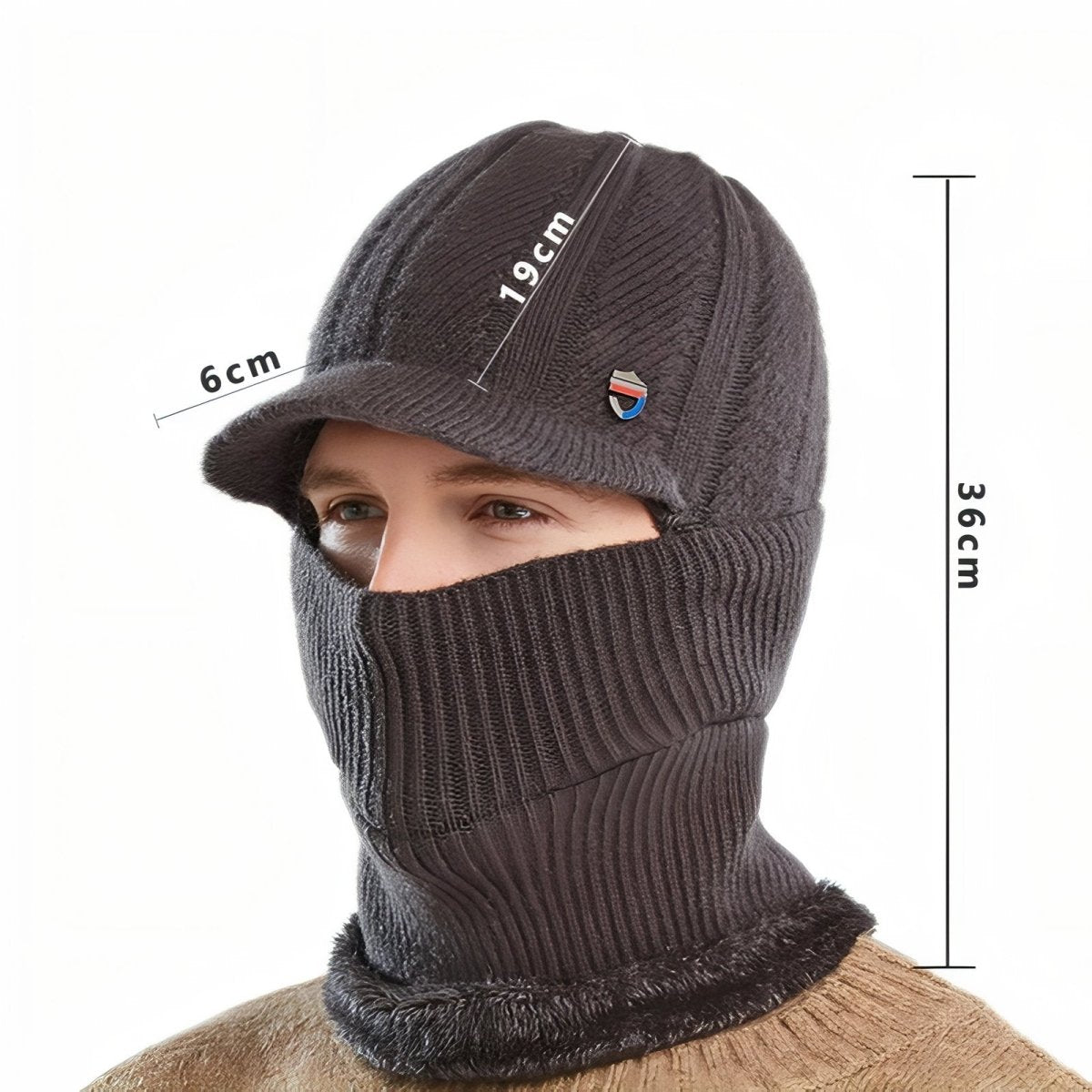 Thermal Winter Balaclava Face Mask with Integrated Visor