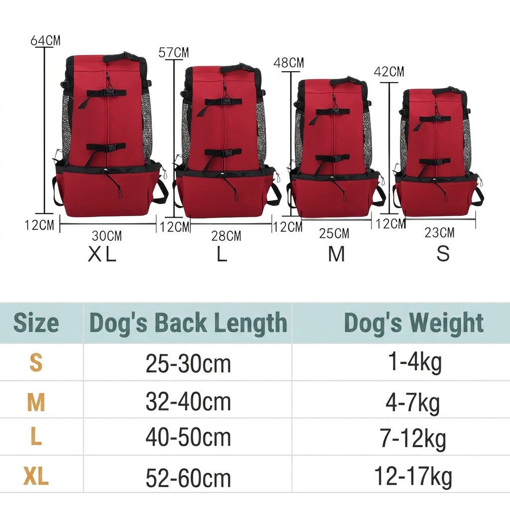 Dog Carrier Backpack Breathable Outdoor Hiking Pet Travel Bag
