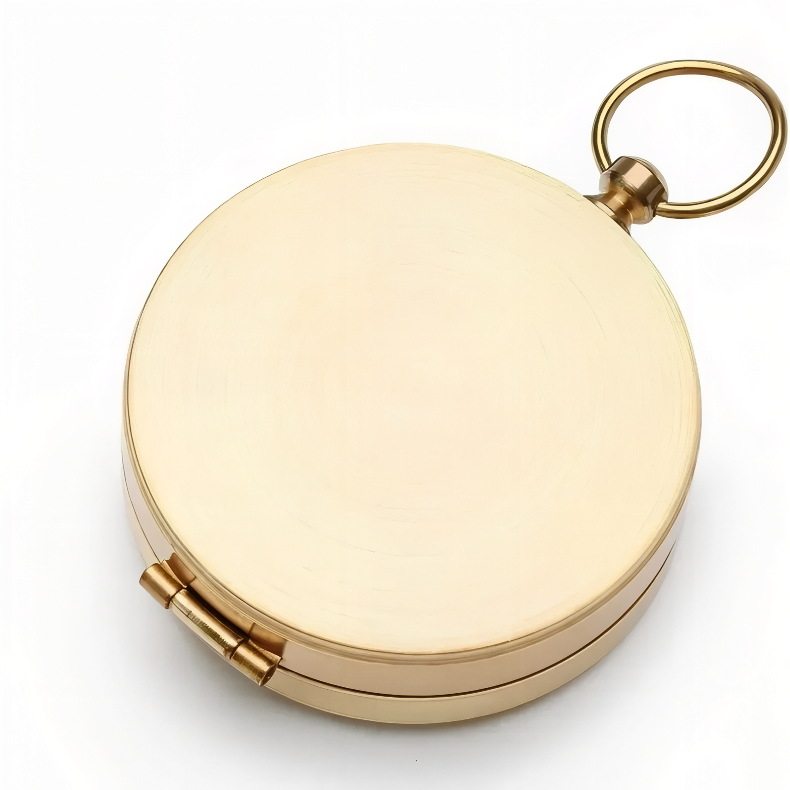 Vintage Brass Pocket Compass Waterproof Outdoor Navigation Tool