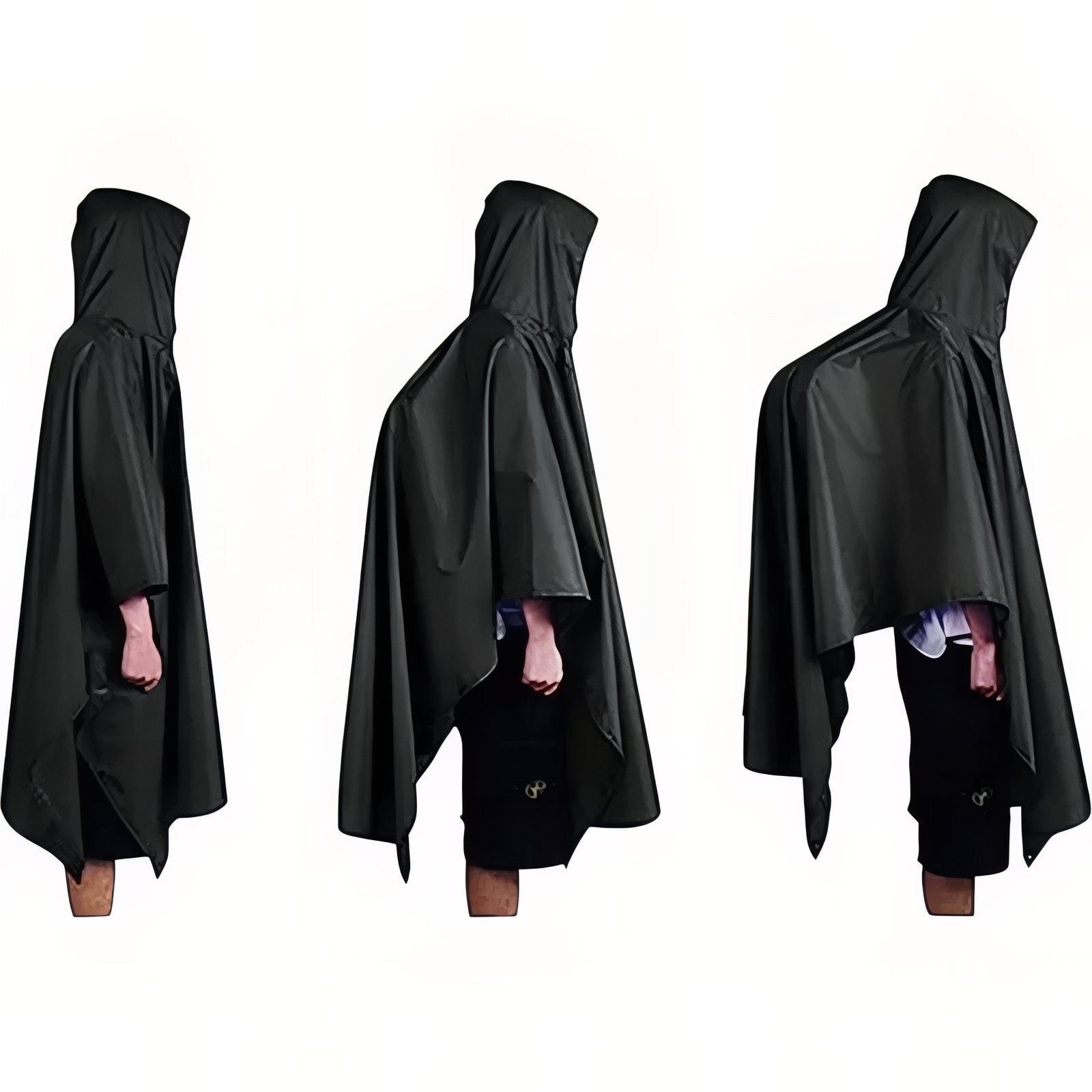 Waterproof Hiking Rain Poncho Packable Shelter and Groundsheet