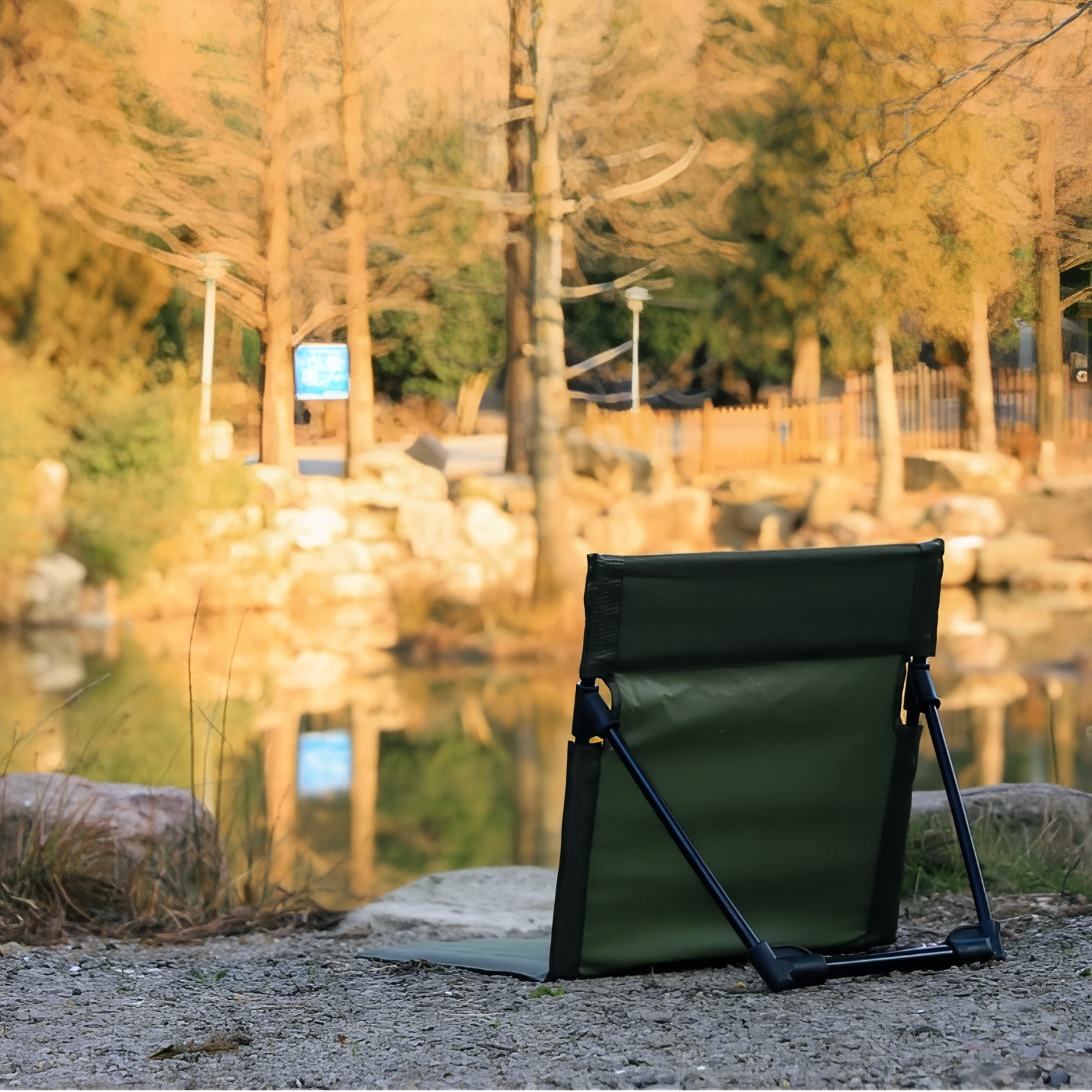 Ultralight Hiking Ground Chair Folding Backpacking Camp Seat