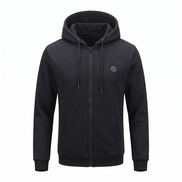 11 Zone Heated Hoodie Digital Display 3 Heat Settings Unisex Pullover