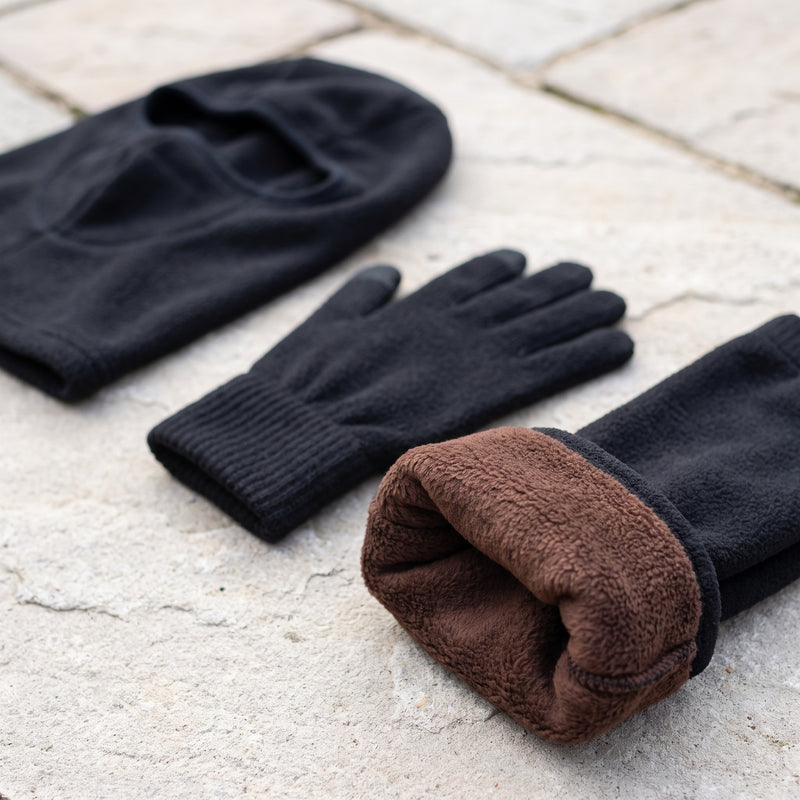 3 Piece Winter Set Touchscreen Gloves Fleece Socks Windproof Balaclava, product photo 4