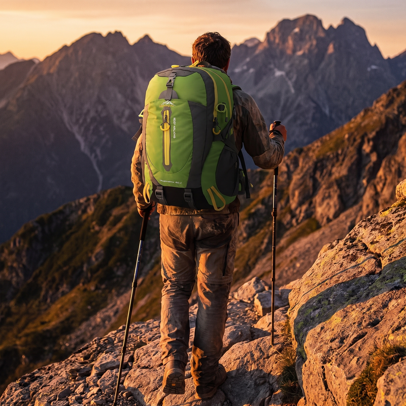 40L Hiking Backpack Lightweight Trekking Pack for Outdoor Travel – product view 3 | Great Lakes Outdoor