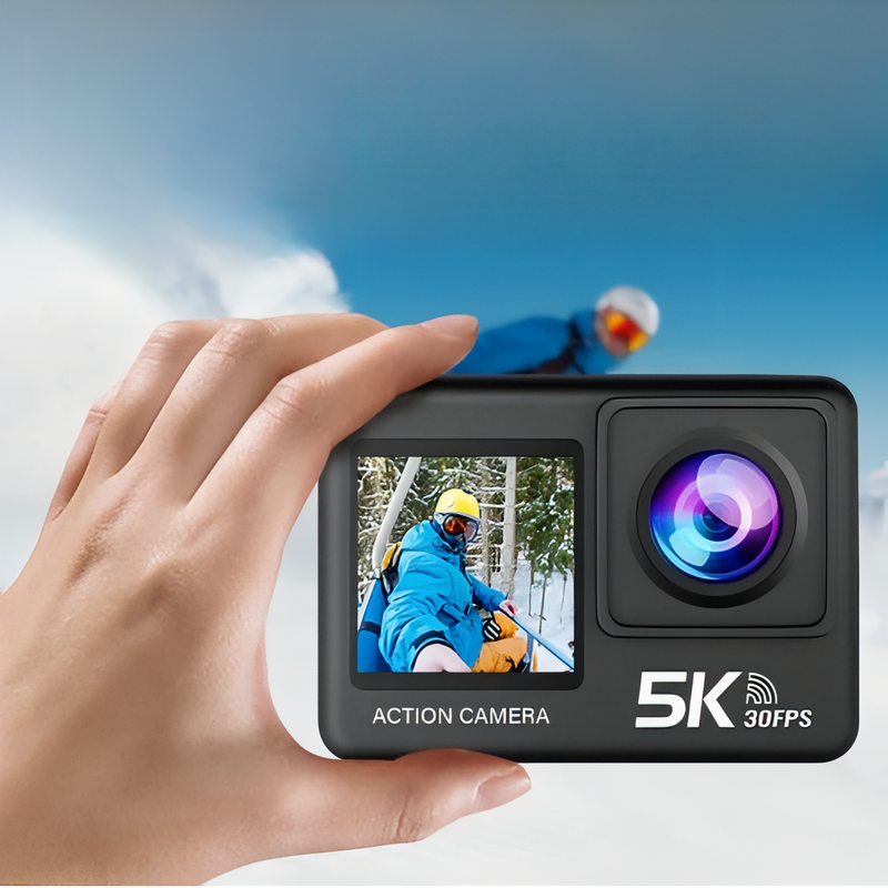 5K Action Camera Waterproof Hiking and Outdoor Video Recorder – product view 2 | Great Lakes Outdoor