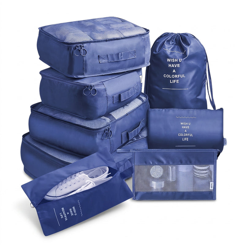 8 Piece Packing Cube Set Luggage Organizer Travel Storage Bags, product photo 11