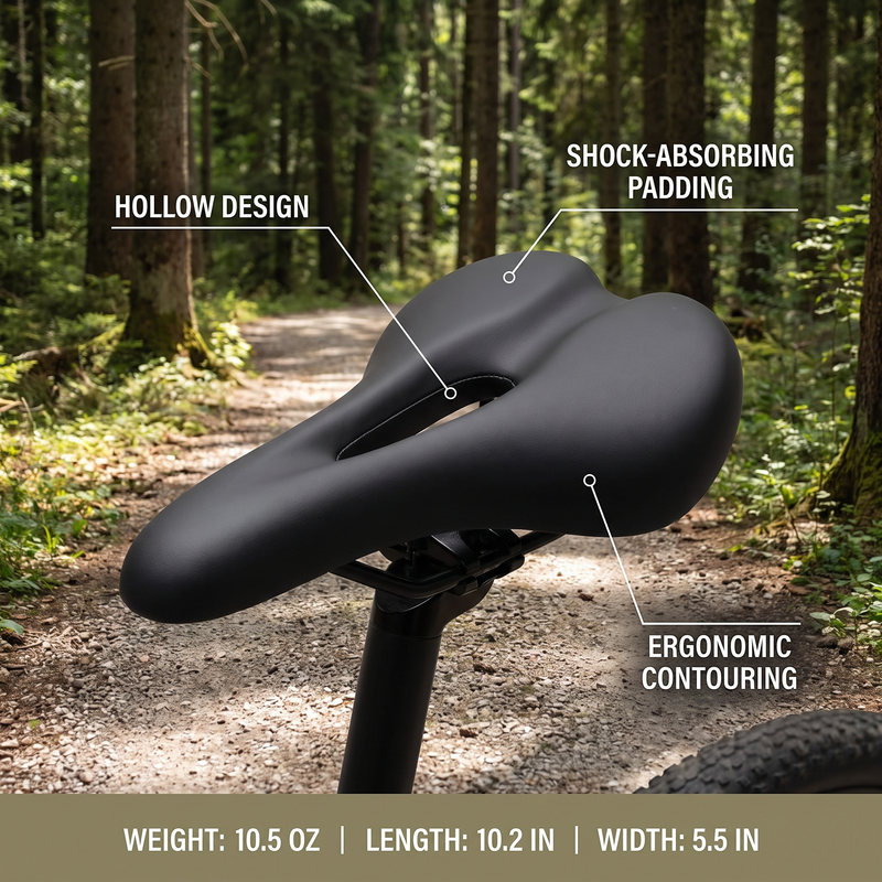 ActiveZone Ergonomic Bike Saddle – Shock-Absorbing – product view 3 | Great Lakes Outdoor