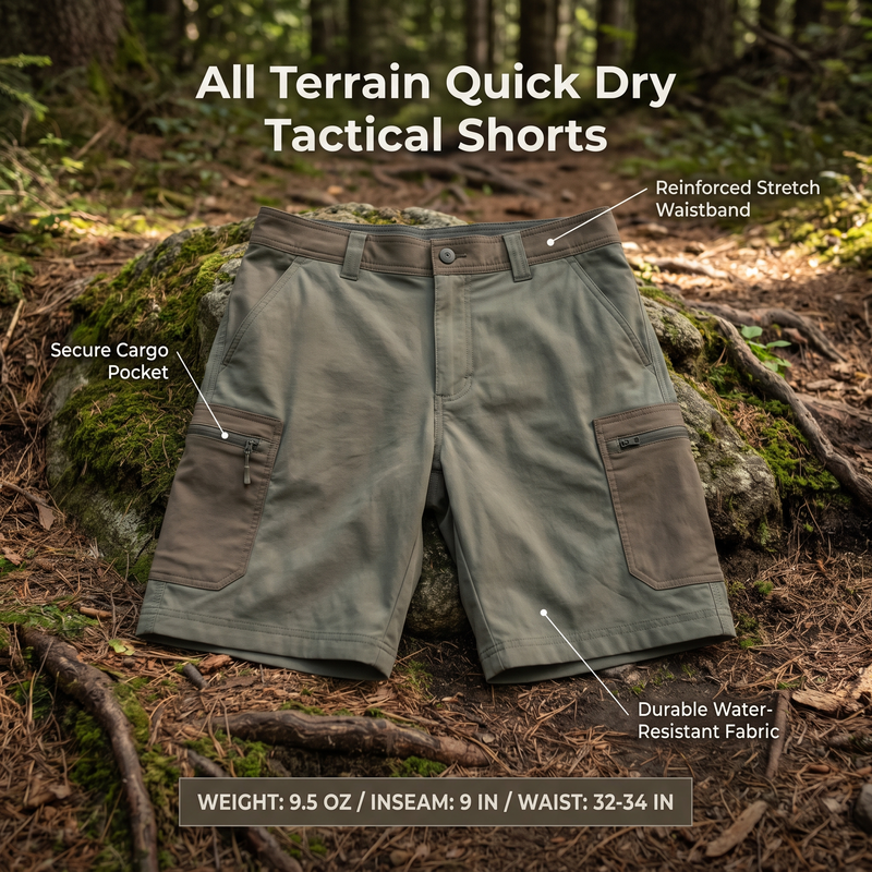 All Terrain Quick Dry Tactical Shorts – product view 3 | Great Lakes Outdoor