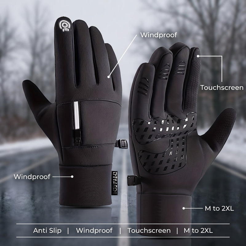 Anti Slip Winter Gloves Windproof Touchscreen Cycling Walking Mitts, product photo 2