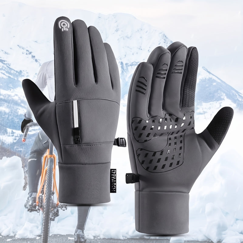 Anti Slip Winter Gloves Windproof Touchscreen Cycling Walking Mitts, product photo 6