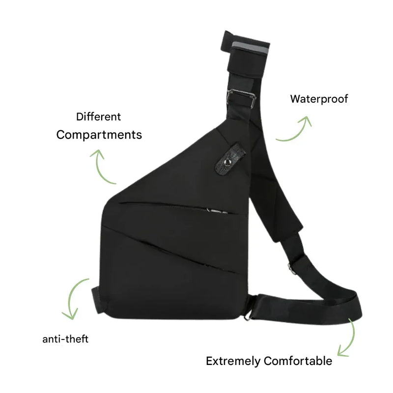 Anti-Theft Shoulder Bag Travel Crossbody Lightweight Sling Bag – product view 2 | Great Lakes Outdoor