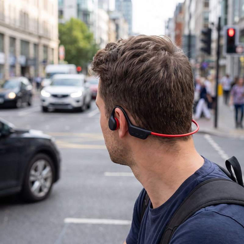 Bone Conduction Headphones IPX8 Waterproof 32GB Bluetooth Earphones, product photo 5