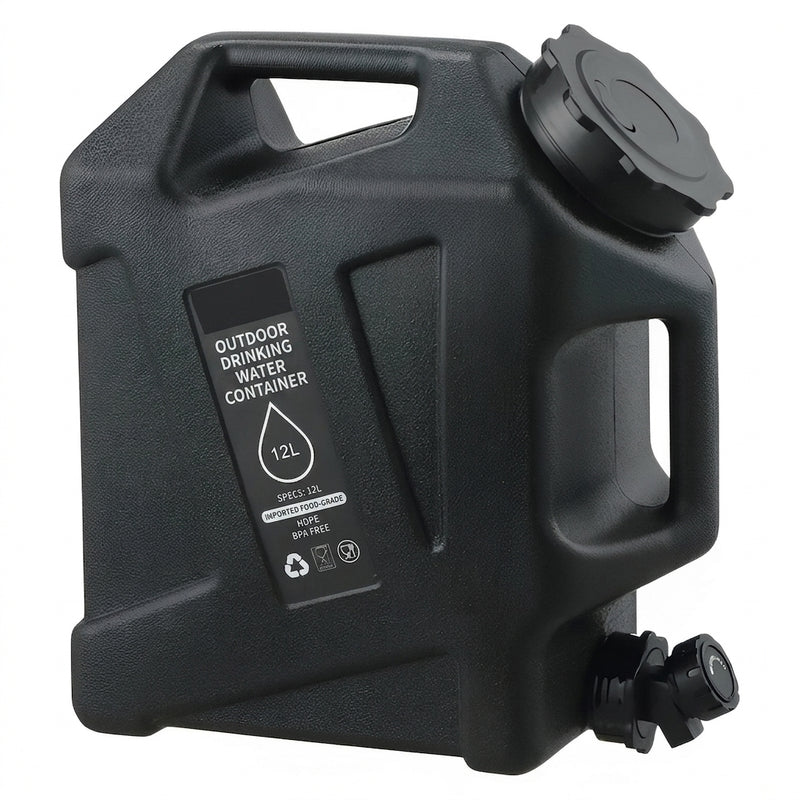 Camping Water Jug 12L Portable Hydration Container with Spigot – product view 13 | Great Lakes Outdoor