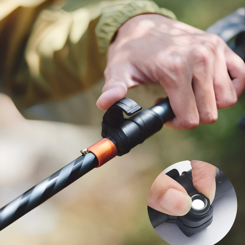 Carbon Fiber Folding Trekking Pole Lightweight Hiking Trail Stick – product view 9 | Great Lakes Outdoor
