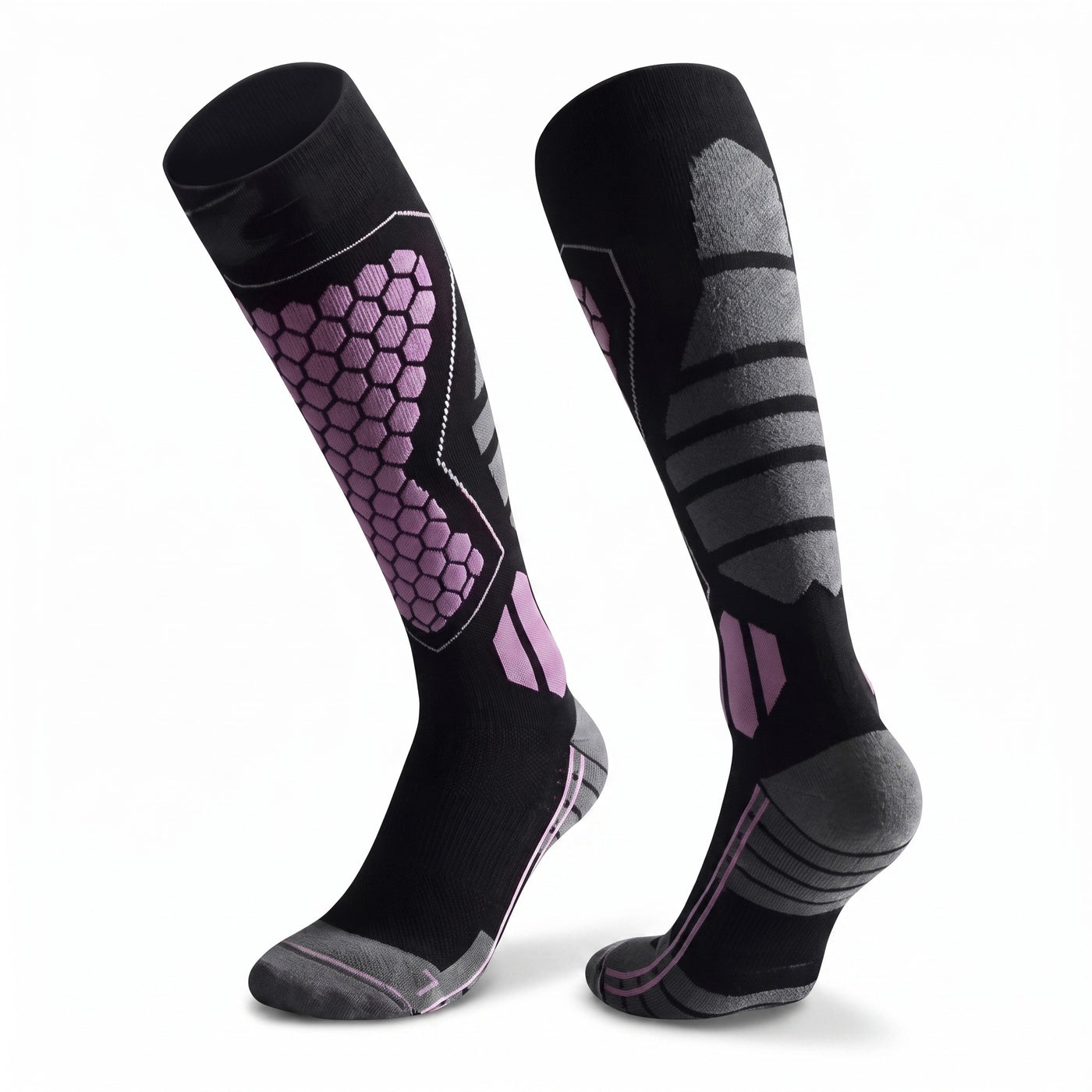 Compression Hiking Socks Tall Arch Support Reinforced Heel And Toe, product photo 1