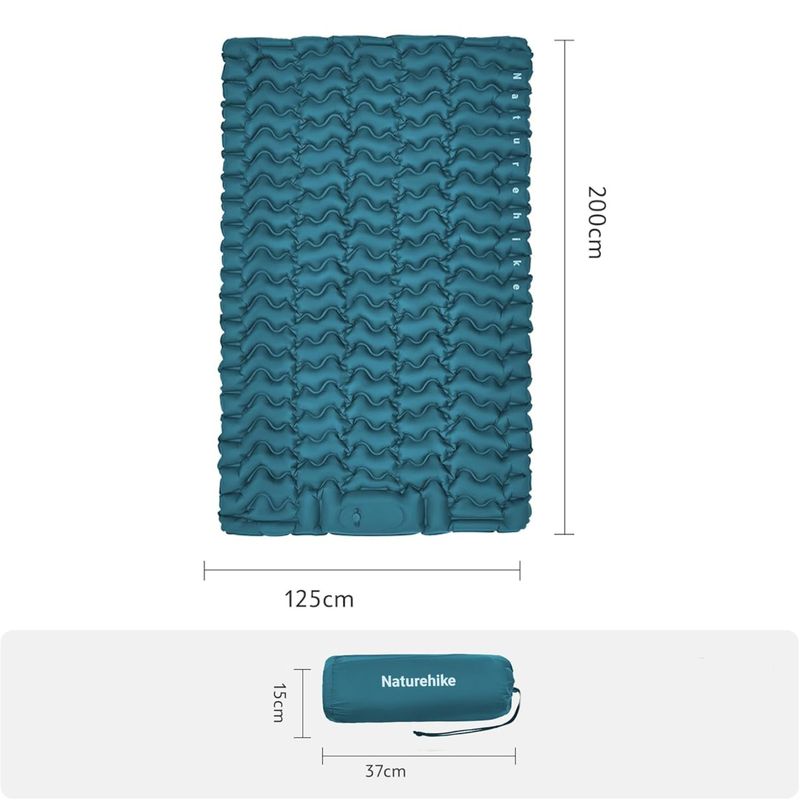 Double Sleeping Pad 2-Person Inflatable Camping Mattress – product view 9 | Great Lakes Outdoor