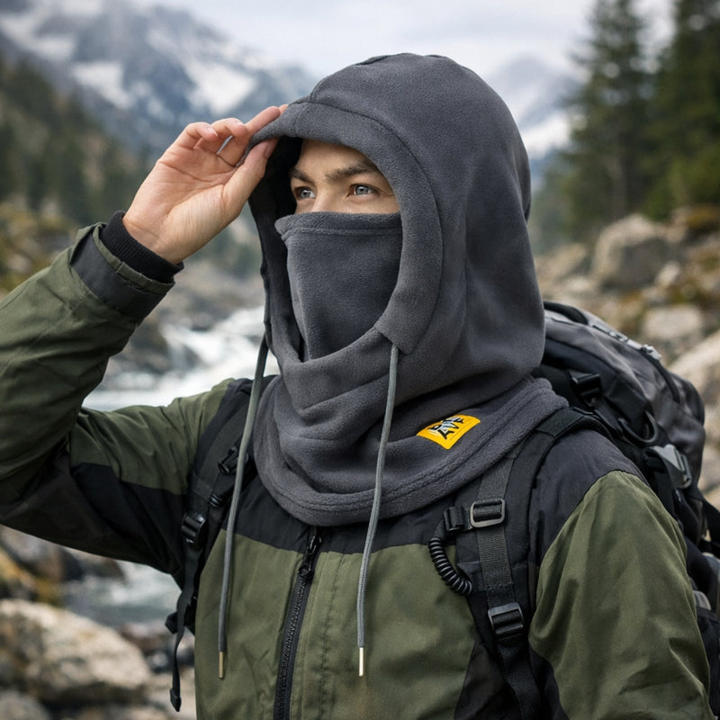 Extreme Cold Fleece Balaclava Hood Full Face Mask for Winter Hiking – product view 7 | Great Lakes Outdoor
