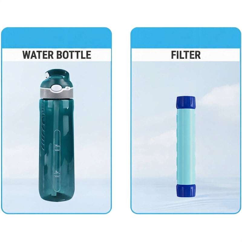 Filtering Water Bottle for Hiking and Backpacking Hydration – product view 10 | Great Lakes Outdoor