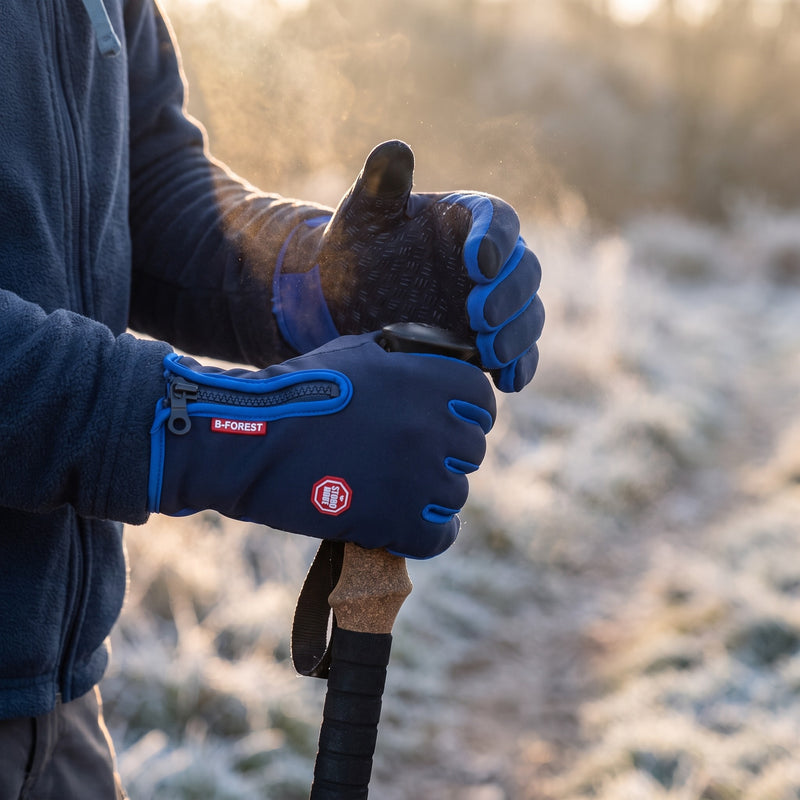 Fleece Winter Gloves Touchscreen Anti Slip Grip Warm Outdoor Mitts, product photo 3