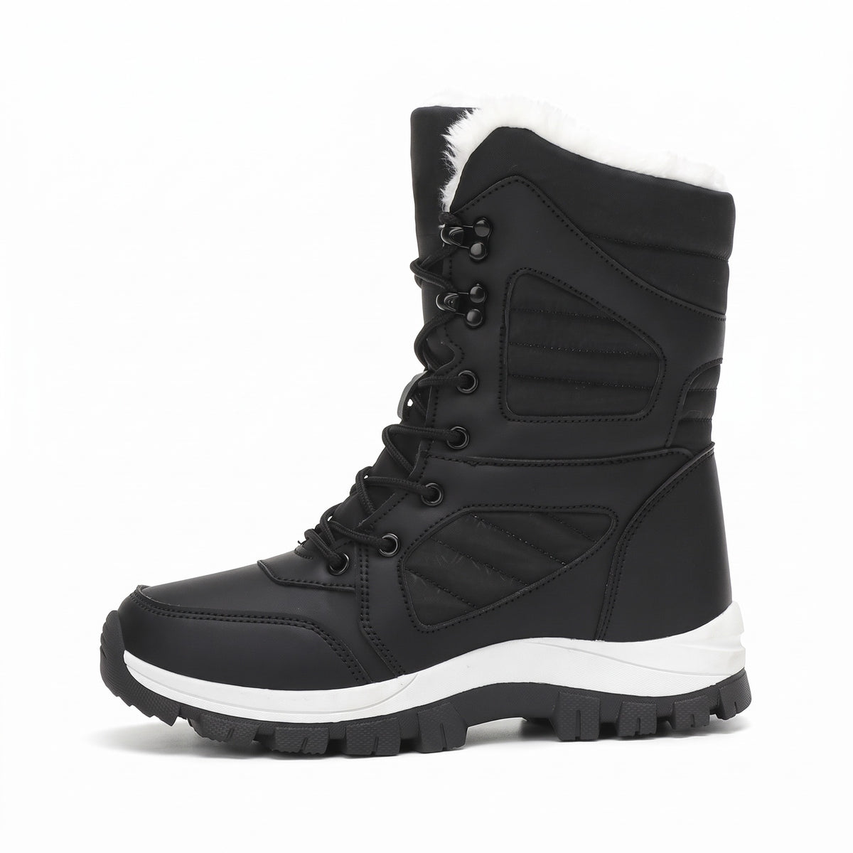Fur Lined Snow Boots Women's Insulated Water Repellent Winter Footwear, product photo 1