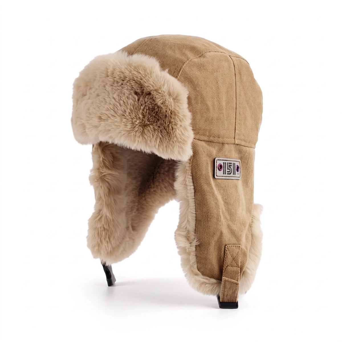 Fur Lined Winter Hat Windproof Ear Flap Warm Outdoor Trapper Cap, product photo 1