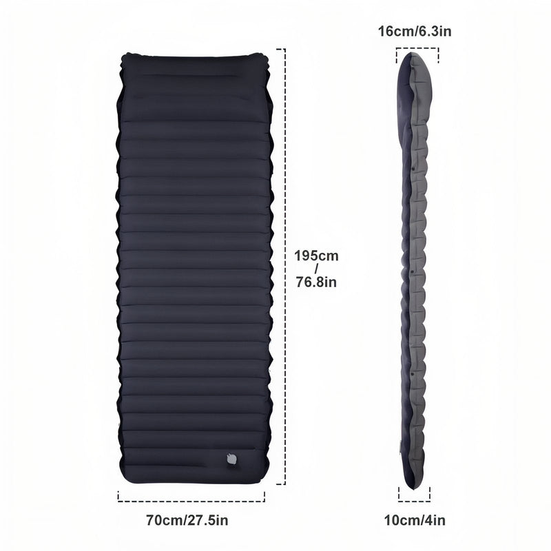 Inflatable Sleeping Pad Comfortable Lightweight Four Season Camping Mattress – product view 2 | Great Lakes Outdoor