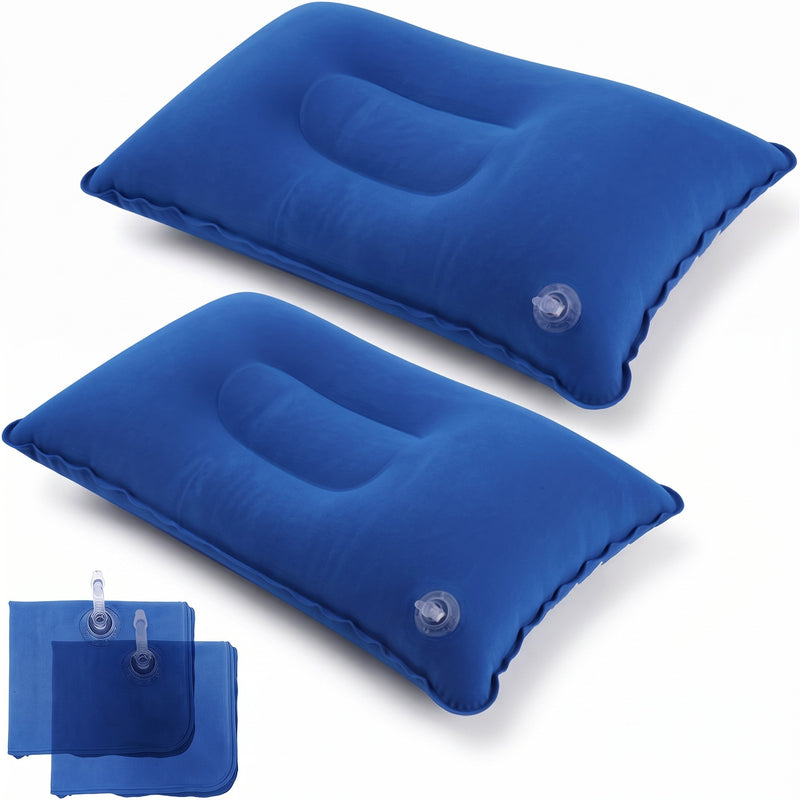 Inflatable Travel Pillow Neck Lumbar Support Camping Air Cushion, product photo 7