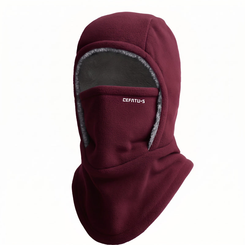 Knitted Winter Hood Neck Warmer Ear Flap Windproof Ski Face Cover, product photo 11
