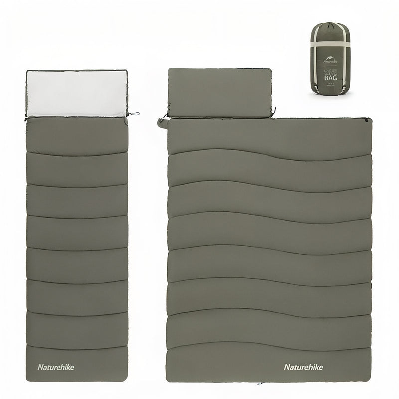 Lightweight Connectable Sleeping Bag Rectangular 4-Season Camping Gear – product view 10 | Great Lakes Outdoor