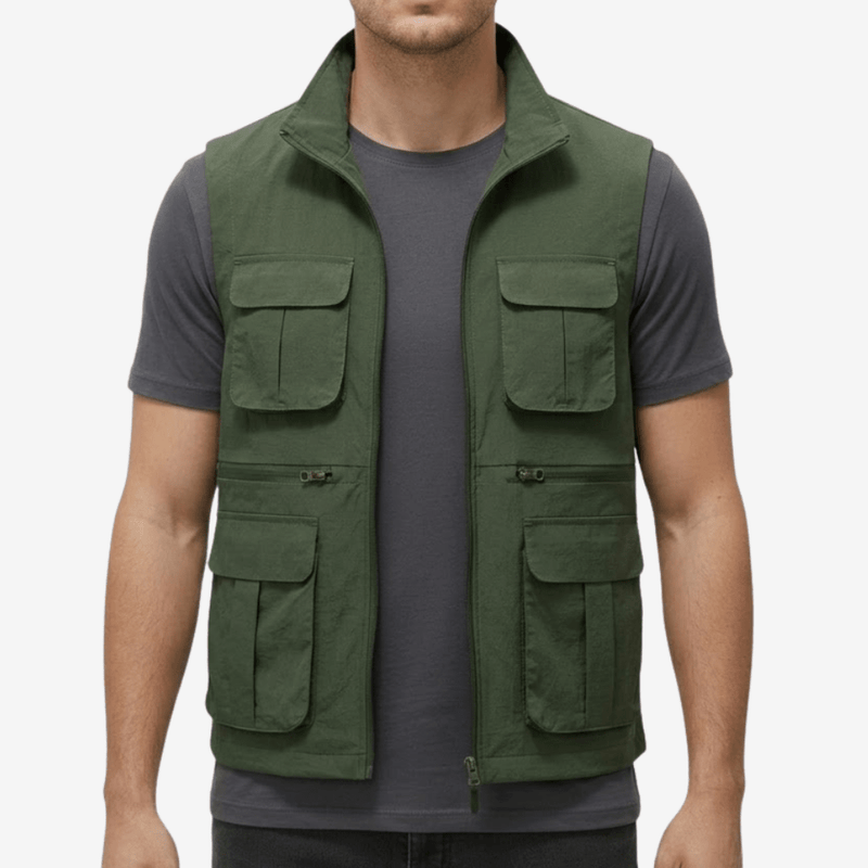 Lightweight Multi-Pocket Travel Vest Quick-Dry Outdoor Hiking Gilet – product view 7 | Great Lakes Outdoor
