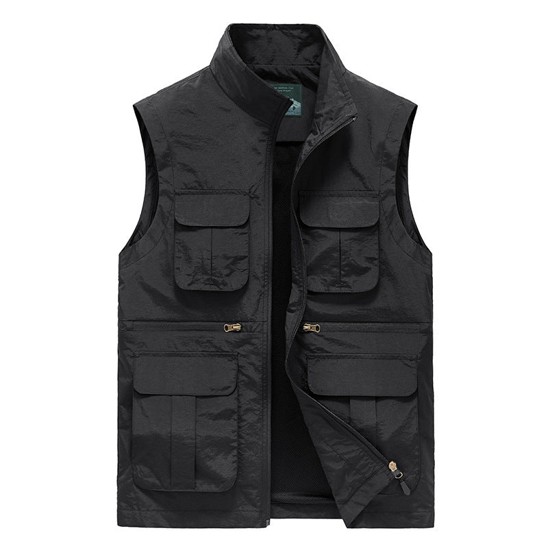 Lightweight Multi-Pocket Travel Vest Quick-Dry Outdoor Hiking Gilet – product view 11 | Great Lakes Outdoor