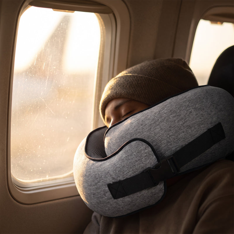 Memory Foam Travel Neck Pillow 360 Support Washable Cover Cushion, product photo 3
