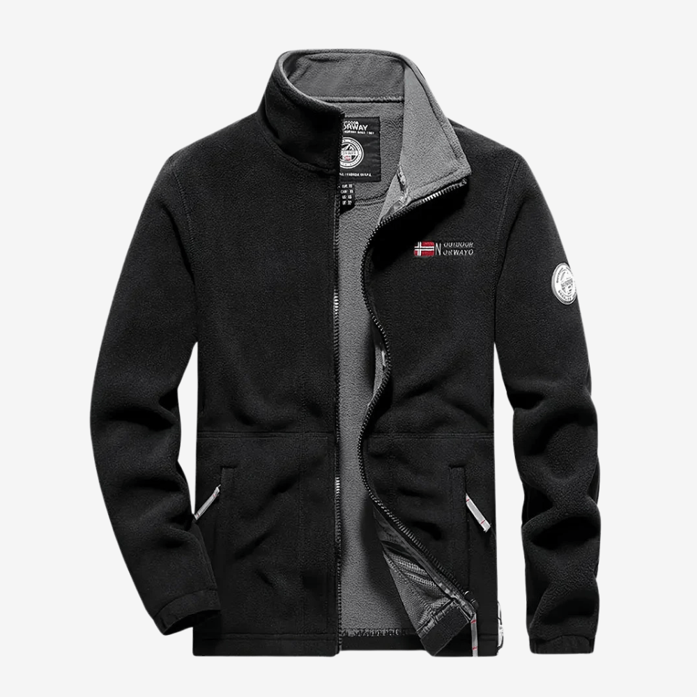 Men's Breathable Thermal Fleece Jacket Warm Outdoor Hiking Coat – product view 1 | Great Lakes Outdoor