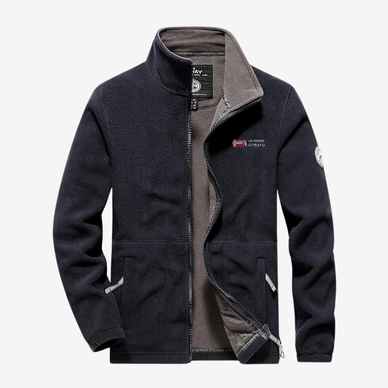 Men's Breathable Thermal Fleece Jacket Warm Outdoor Hiking Coat – product view 7 | Great Lakes Outdoor