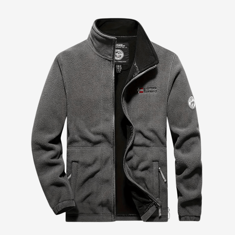 Men's Breathable Thermal Fleece Jacket Warm Outdoor Hiking Coat – product view 8 | Great Lakes Outdoor