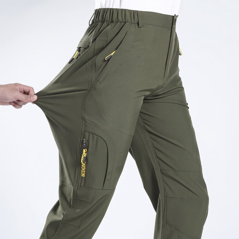 Men's Casual Sport Pants Letter Print Zip Pocket Outdoor Joggers, product photo 6