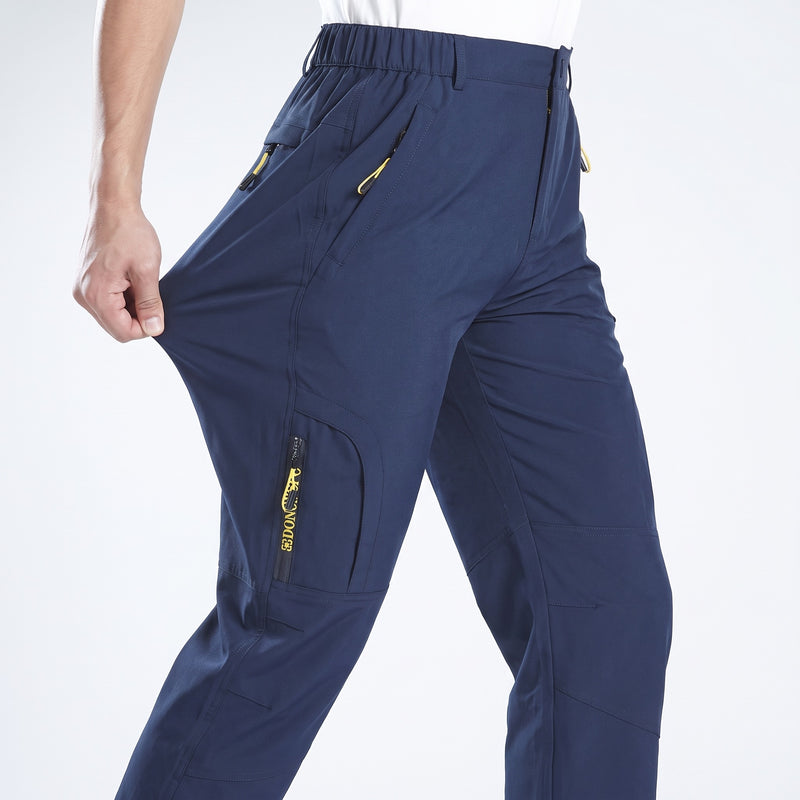 Men's Casual Sport Pants Letter Print Zip Pocket Outdoor Joggers, product photo 7