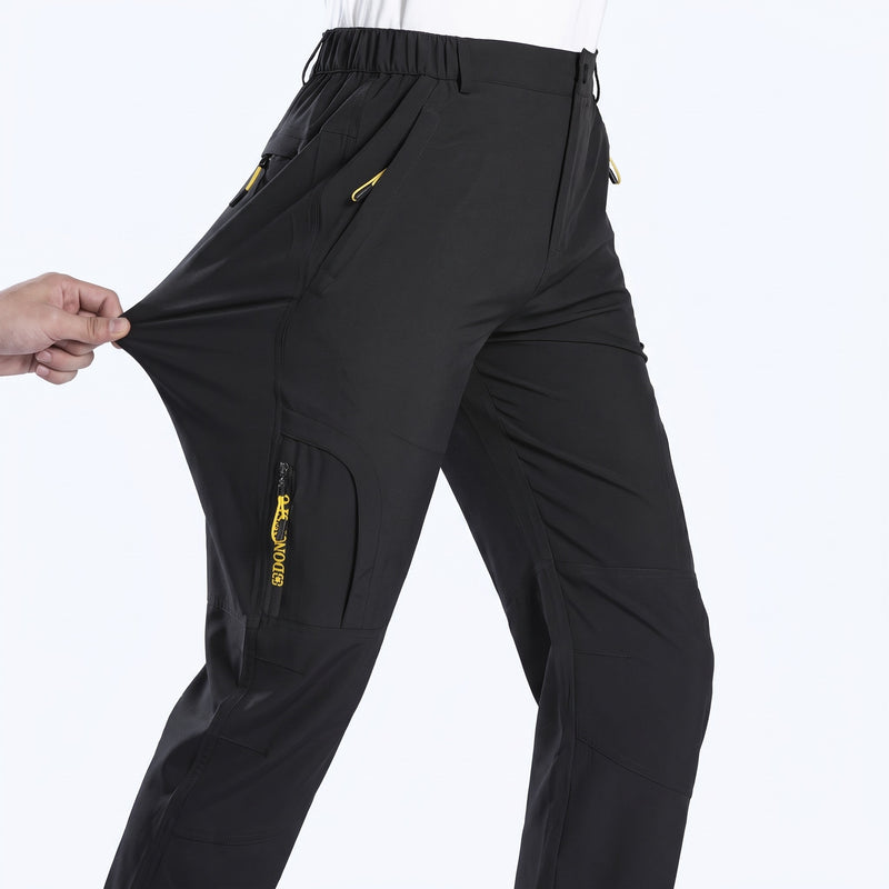 Men's Casual Sport Pants Letter Print Zip Pocket Outdoor Joggers, product photo 9