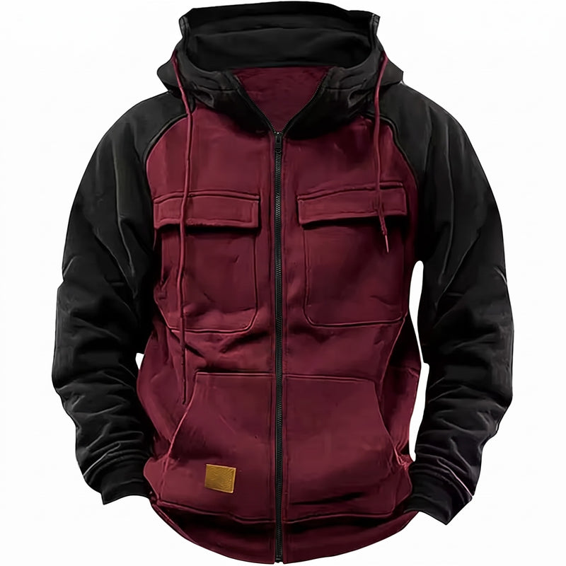 Men's Fleece Jacket Hooded Full Zip Lightweight Warm Winter Coat, product photo 8