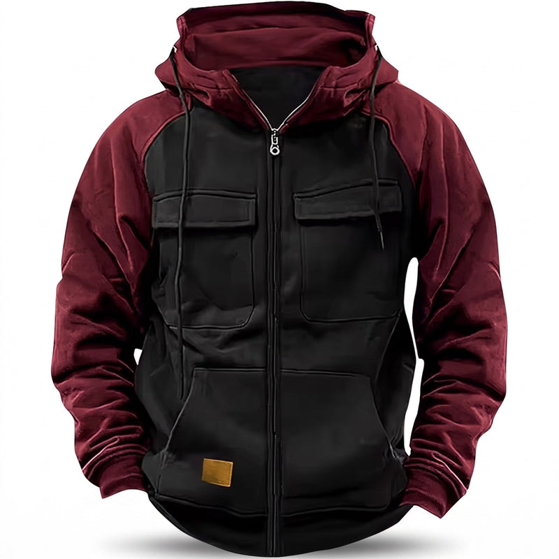 Men's Fleece Jacket Hooded Full Zip Lightweight Warm Winter Coat, product photo 9