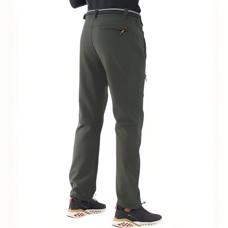 Men's Fleece Lined Hiking Pants Waterproof Thermal Trail Trousers – product view 4 | Great Lakes Outdoor