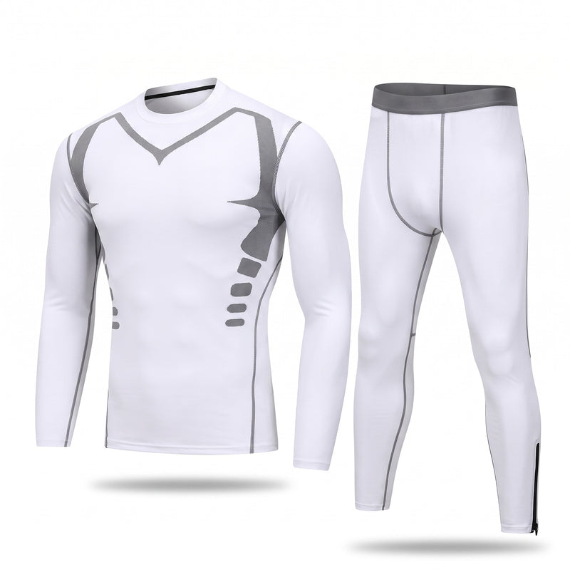 Men's Fleece Lined Tracksuit Set Slim Fit Running Warm Up Suit, product photo 7