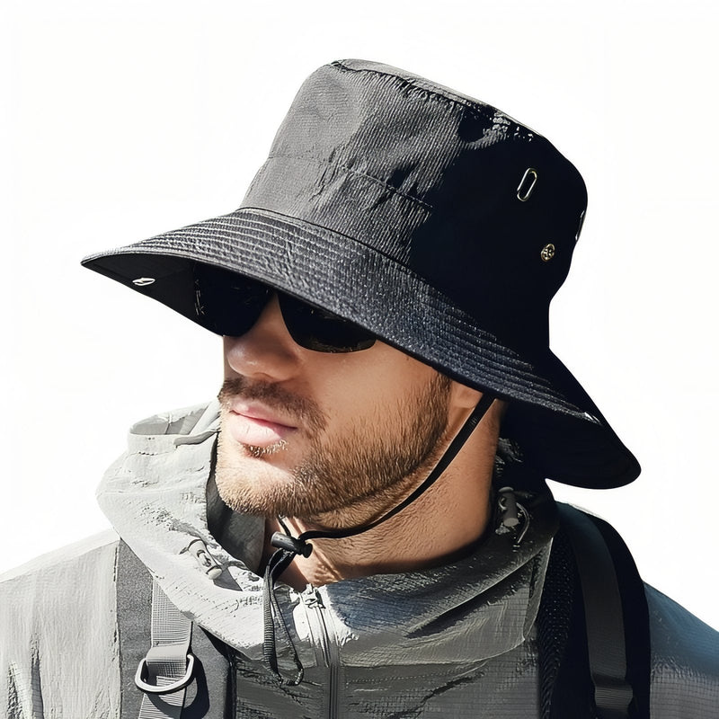 Men's Hiking Bucket Hat Wide Brim Outdoor Sun Protection Cap – product view 10 | Great Lakes Outdoor